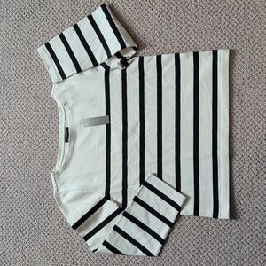 New! J.Crew Mariner jersey relaxed boatneck T-shirt in stripe size M